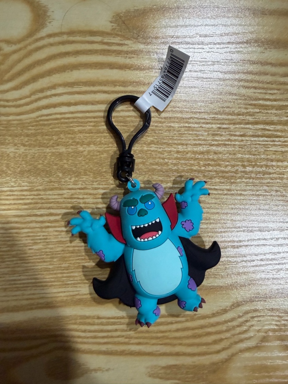 Blue Monster Rubber Keychain